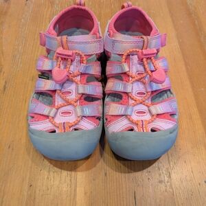 Keen Kids' Newport H2 Pink and Gray Sandals